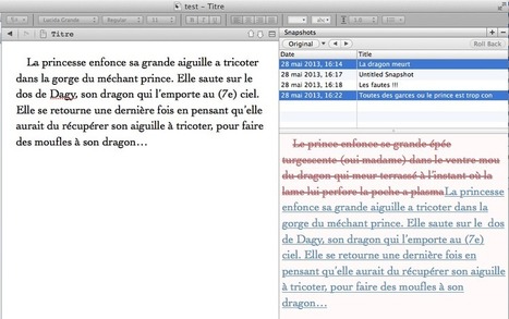 Sauvegardes et versions dans Ulysses et dans Scrivener | tiaaft | Scrivener, lecture et écriture numérique | Scoop.it