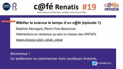 C@fé Renatis - Wikifier la Science | Canal U | InfoDoc - Information Scientifique Technique | Scoop.it