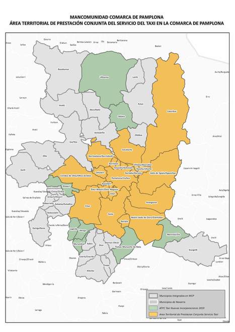 Incorporación de siete municipios al área del servicio de taxi de la Comarca de Pamplona - navarra.es | Ordenación del Territorio | Scoop.it