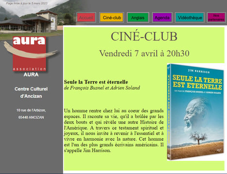 Soirée ciné-club à Ancizan le 7 avril | Vallées d'Aure & Louron - Pyrénées | Scoop.it