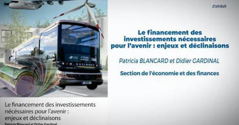 Financement des investissements pour l'avenir : le CESE a adopt&eacute; l'avis | Actualit&eacute;s | Actualit&eacute;s et agenda | Am&eacute;nagement & d&eacute;veloppement &eacute;conomique. Urbanisme, foncier & Habitat | Scoop.it