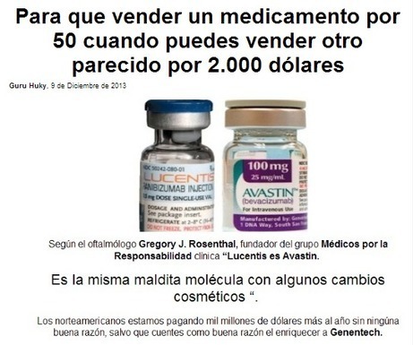 Para que vender un medicamento por 50 cuando puedes vender otro parecido por 2.000 dólares | PIENSA en VERDE | Scoop.it