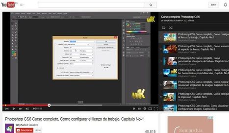 Curso completo y gratuito de Adobe Photoshop en 32 vídeos | Educación, TIC y ecología | Scoop.it