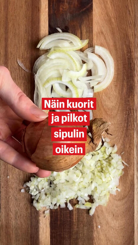 Oletko aina leikannut sipulia v&auml;&auml;rin? N&auml;in se kannattaa tehd&auml;! | 1Uutiset - Lukemisen t&auml;hden | Scoop.it