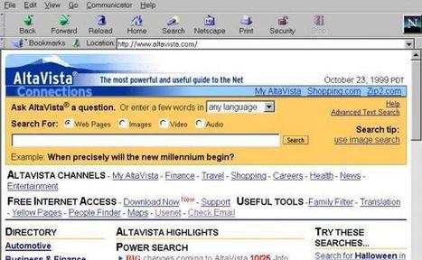 Le moteur de recherche Altavista va fermer | 20 Minutes | Bonnes pratiques en documentation | Scoop.it