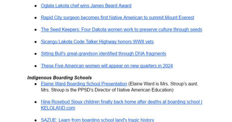 News Articles about South Dakota & Indigenous People, History and Issues - Google Docs | South Dakota History | Scoop.it