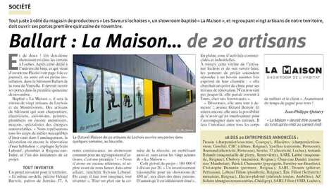 La Maison de 20 artisans bient&ocirc;t &agrave; Loches | Revue de presse &eacute;conomique du Sud Touraine | Scoop.it