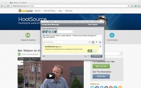 HootSuite Hootlet para Google Chrome | Utilización de Twitter la Educación | Scoop.it