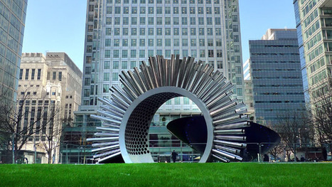 Luke Jerram: Aeolus Wind sound sculpture at Canary Wharf, London | Art Installations, Sculpture, Contemporary Art | Scoop.it