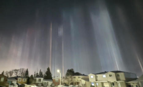 The Weather Network - Weird and wonderful light pillars spotted in Whitby, Ontario | Strange Ontario | Scoop.it