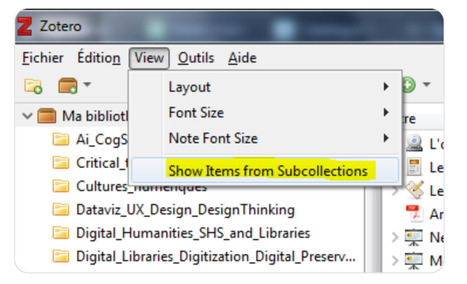Nouveau menu "View" | Zotero | Scoop.it