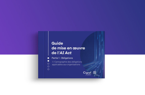 Guide de mise en œuvre de l’AI Act : Cartographie des obligations applicables aux organisations | Protection sociale | Scoop.it