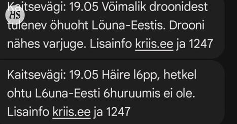 Naton ilmavalvontaan kuuluva h&auml;vitt&auml;j&auml; ampui droonin alas Etel&auml;-Virossa | HS.fi | 1Uutiset - Lukemisen t&auml;hden | Scoop.it