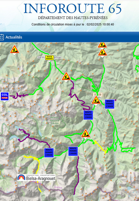 Conditions de circulation en Aure et Louron le 2 février (10:00) | Vallées d'Aure & Louron - Pyrénées | Scoop.it