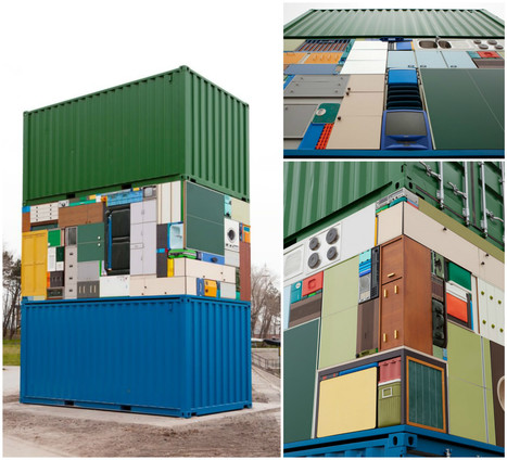 The Move Overseas: Containers &#038; Households Items Sculpture | 1001 Recycling Ideas ! | Scoop.it