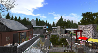 ::.HideAway.::Old town in Japan, Bukhansan - Second life | Second Life Destinations | Scoop.it