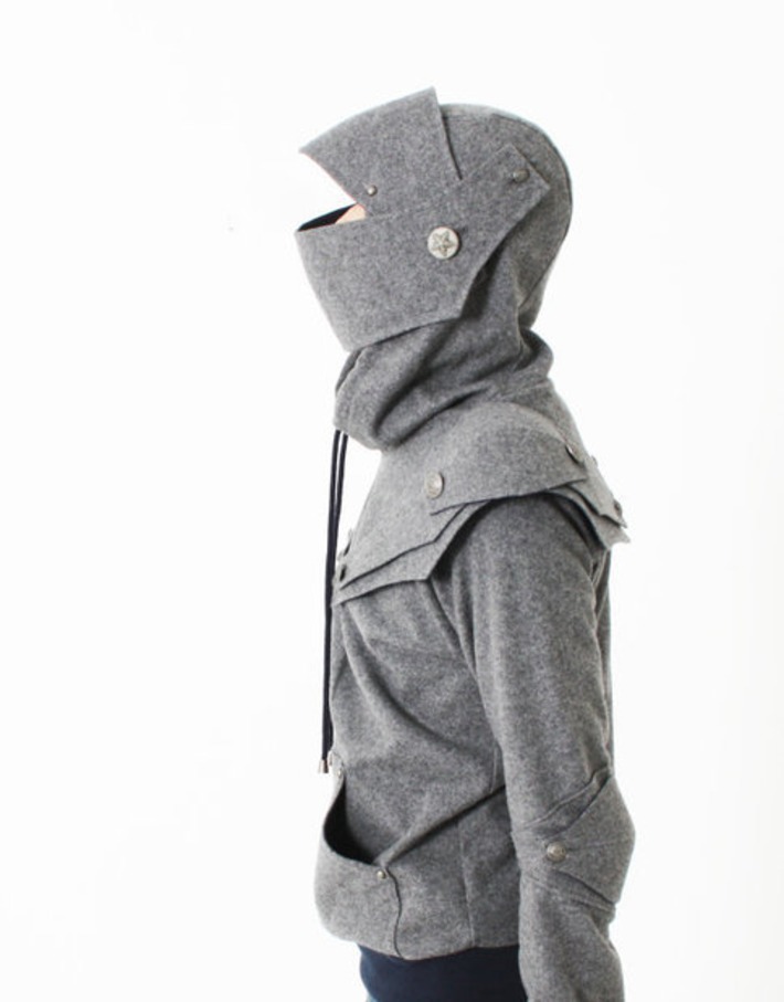 Arthur Armored Knight  Medieval Armor Pullover Hoodie(100% Handmade Wool) Made To Order | Nerdy Needs | Scoop.it