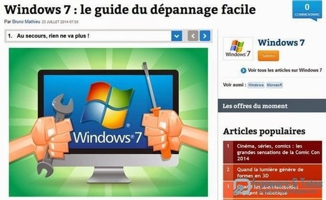 Le site du jour : le guide du dépannage facile pour Windows 7 | TIC et TICE mais... en français | Scoop.it