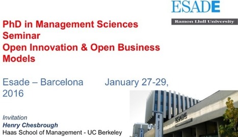 PhD Course - Open Innovation and Open Business Models | Peer2Politics | Scoop.it