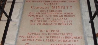 Le tombeau de Monseigneur Ginisty - Verdun-Meuse.fr | Autour du Centenaire 14-18 | Scoop.it