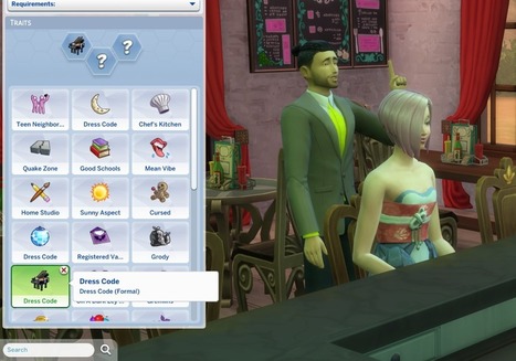 [Mod] The Sims 4 Mod: Dress Code Lot Traits << Sims Community | Les Sims | Scoop.it