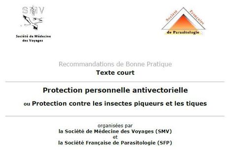 Recommandations de bonne pratique sur la Protection personnelle antivectorielle (PPAV) | Insect Archive | Scoop.it