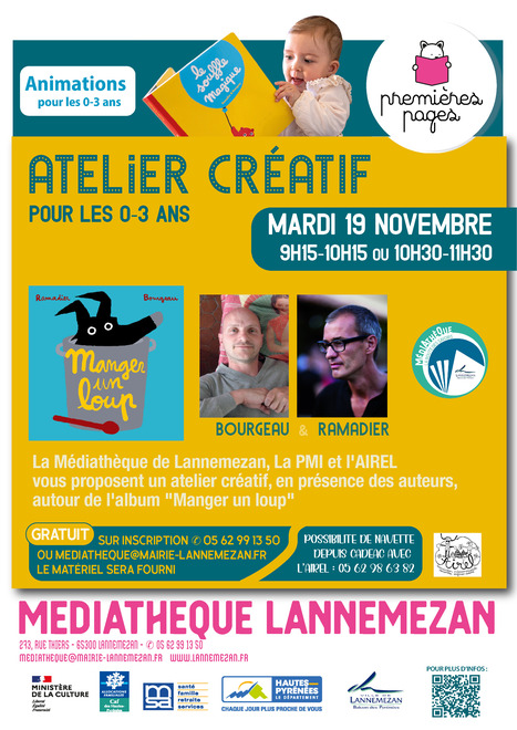 Atelier créatif 0-3 ans, avec l' AIREL, mardi 19 novembre à Lannemezan | Vallées d'Aure & Louron - Pyrénées | Scoop.it