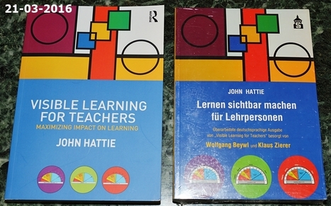 Die Hattie Studie | Schule im Aufbruch | #VisibleLEARNing #JohnHATTIE | 21st Century Learning and Teaching | Scoop.it