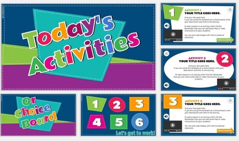 Daily Activities or Choice Board Template for Google Slides | iGeneration - 21st Century Education (Pedagogy & Digital Innovation) | Scoop.it