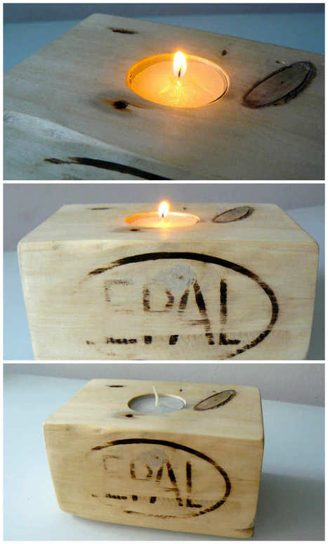 Bougeoirs En Dés De Palette / Candle Holder From Pallet Blocks | 1001 Pallets ideas ! | Scoop.it