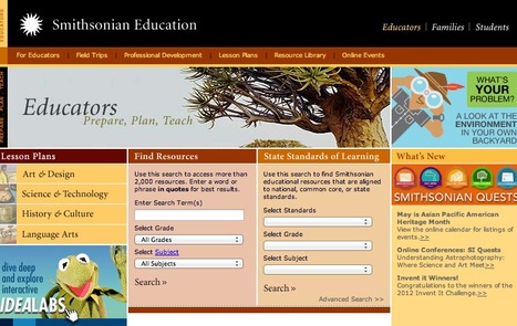 Smithsonian Education - Resources for Educators | Educación, TIC y ecología | Scoop.it