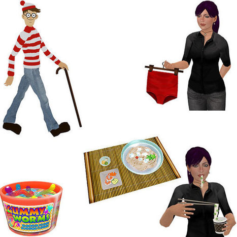 Free Waldo Avatar, Underwear on Hanger, Candy, Noodles - Fun Freebie Stuff - Virtual Vagabond | Second LIfe Good Stuff | Scoop.it