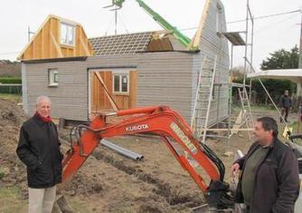 La maison bois en coques prend corps à Contres (41) | Build Green, pour un habitat écologique | Scoop.it