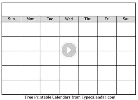 Free Printable Blank Calendar Templates: Organize Your Life Effortlessly | Printable Calendars 2023 | Scoop.it