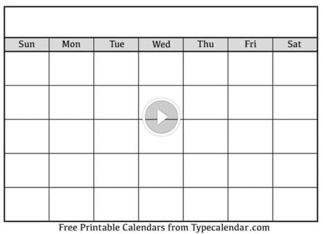 Free Printable Blank Calendar Templates: Organi...