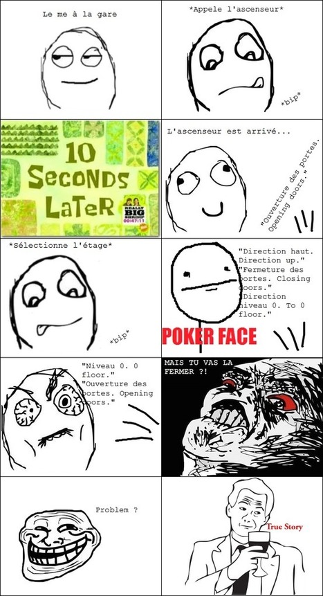 Derp trollé par l’ascenseur | Trollface , meme et humour 2.0 | Scoop.it