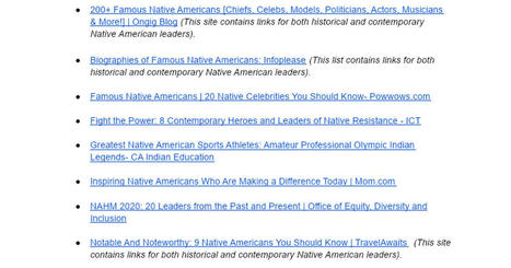 Contemporary/Historical Native American Leaders | South Dakota History | Scoop.it
