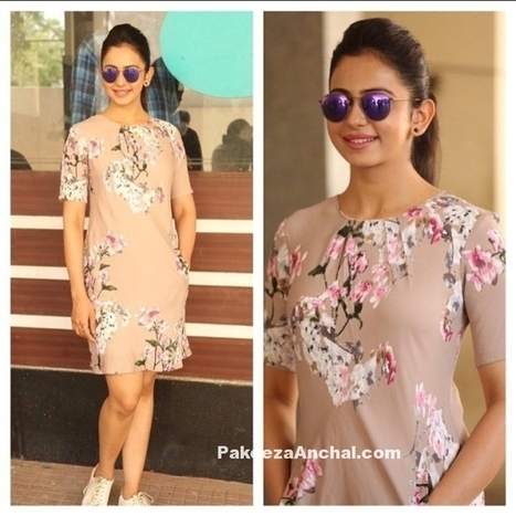 Rakul Preet Singh in Floral Printed Mini Dress by Chique Studio | Indian Fashion Updates | Scoop.it