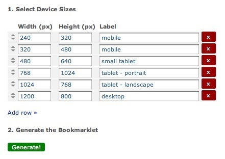 Test Your Mobile Designs Across Screen-Sizes: The Responsive Design Test Bookmarklet | Mobile Publishing Tools | Scoop.it