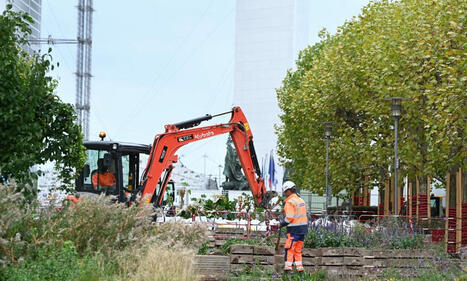 Les tractopelles sont entr&eacute;es en action &agrave; La D&eacute;fense pour transformer la dalle en parc de 5 hectares | Urbanisme - Am&eacute;nagement | Scoop.it