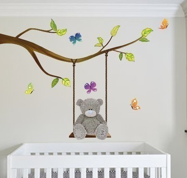 Tatty Teddy Swing Wall Decal Graphic Wall Sti