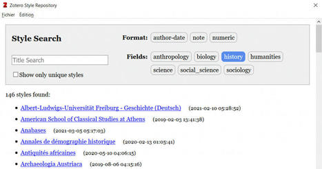 Zotero VI (styles) | Zotero | Scoop.it