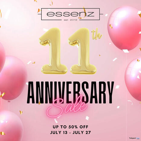 Essenz 11th Anniversary Sale 2024 | Teleport Hub - Second Life Events | Second Life Freebies | Scoop.it