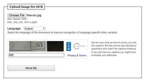Free-OCR te permite salir de un apuro cuando no tienes software OCR a mano | TIC & Educación | Scoop.it