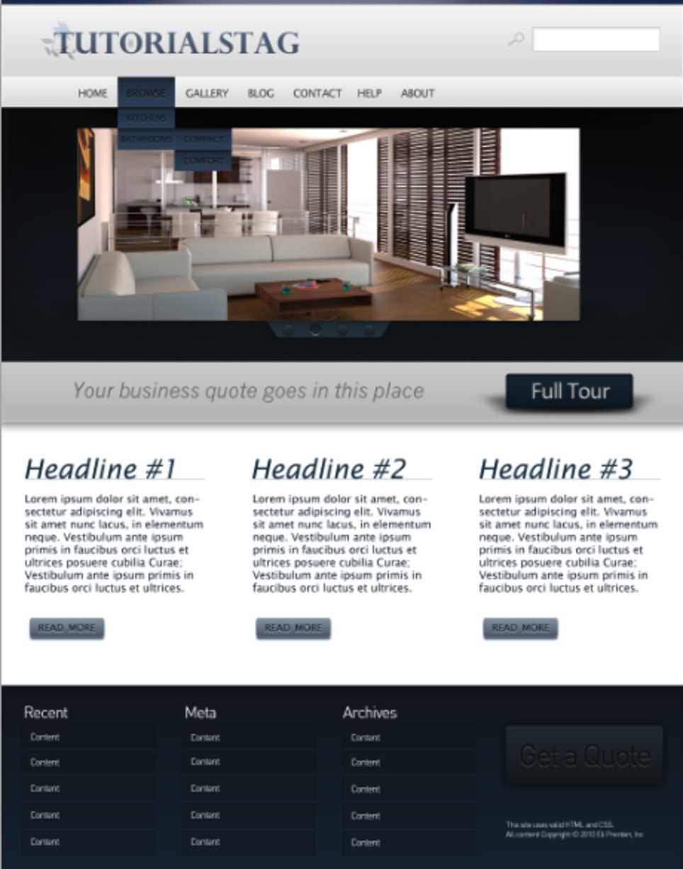 Create a business website layout in photoshop | WebsiteDesign | Scoop.it