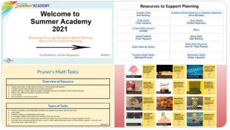 Teaching Through Problems Worth Solving  - Summer Academy resources slide deck shared by @JRappaport27 | iGeneration - 21st Century Education (Pedagogy & Digital Innovation) | Scoop.it