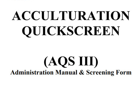 Acculturation Quickscreen- Manuel, Form & Strategies | SEL Assessment and Monitoring | Scoop.it