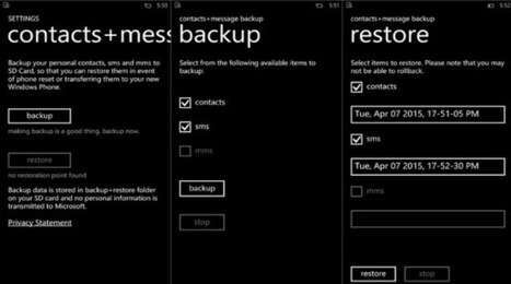 Ahora podemos respaldar contactos y SMS en la tarjeta SD gracias a Contacts+message backup | Programación Web desde cero | Scoop.it