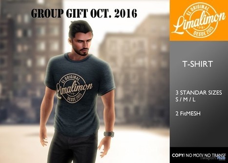 T-Shirt For Men Group Gift by LimaLimon | Teleport Hub - Second Life Freebies | Second Life Freebies | Scoop.it