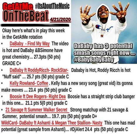 GetAtMe- OnTheBeat DaBaby FIND MY WAY is this week's top trending cut.. #ItsAHit | GetAtMe | Scoop.it
